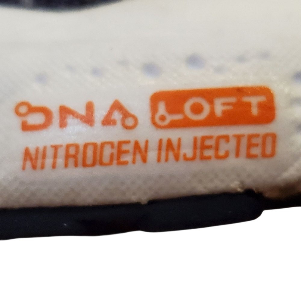 Brooks Ghost 16 Running Shoe White/ Peacoat/ Orange, Mens 12 MSRP $160 - Picture 9 of 16